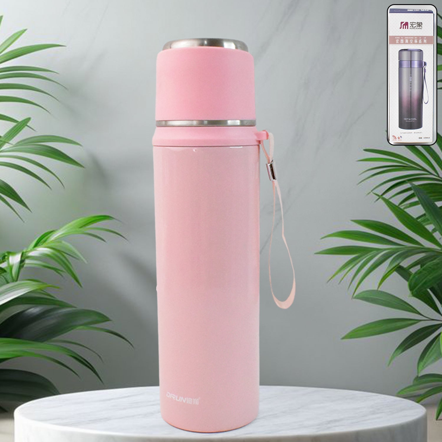 Stainless Steel Insulated Vacuum Water Bottle (1000 ml Approx)