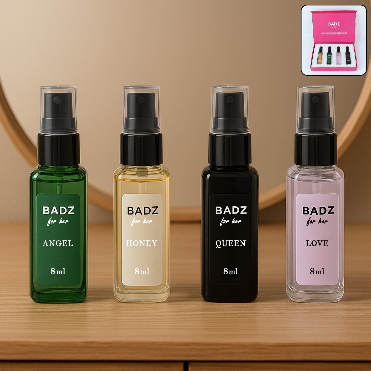 Mini Perfume Spray 8ML (Mix fragrance & 4 Pc)