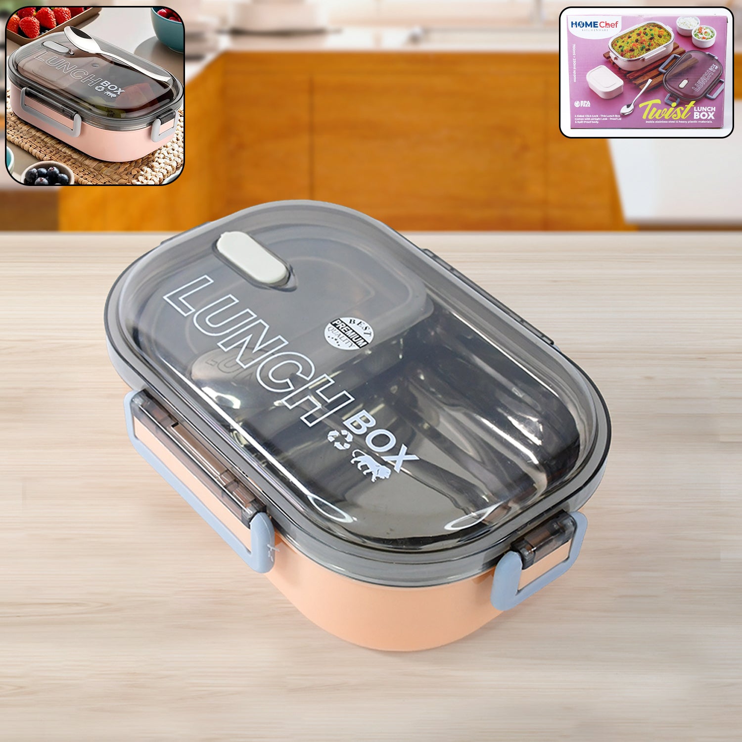Home Chef Premium Leak-Proof Lunch Box
