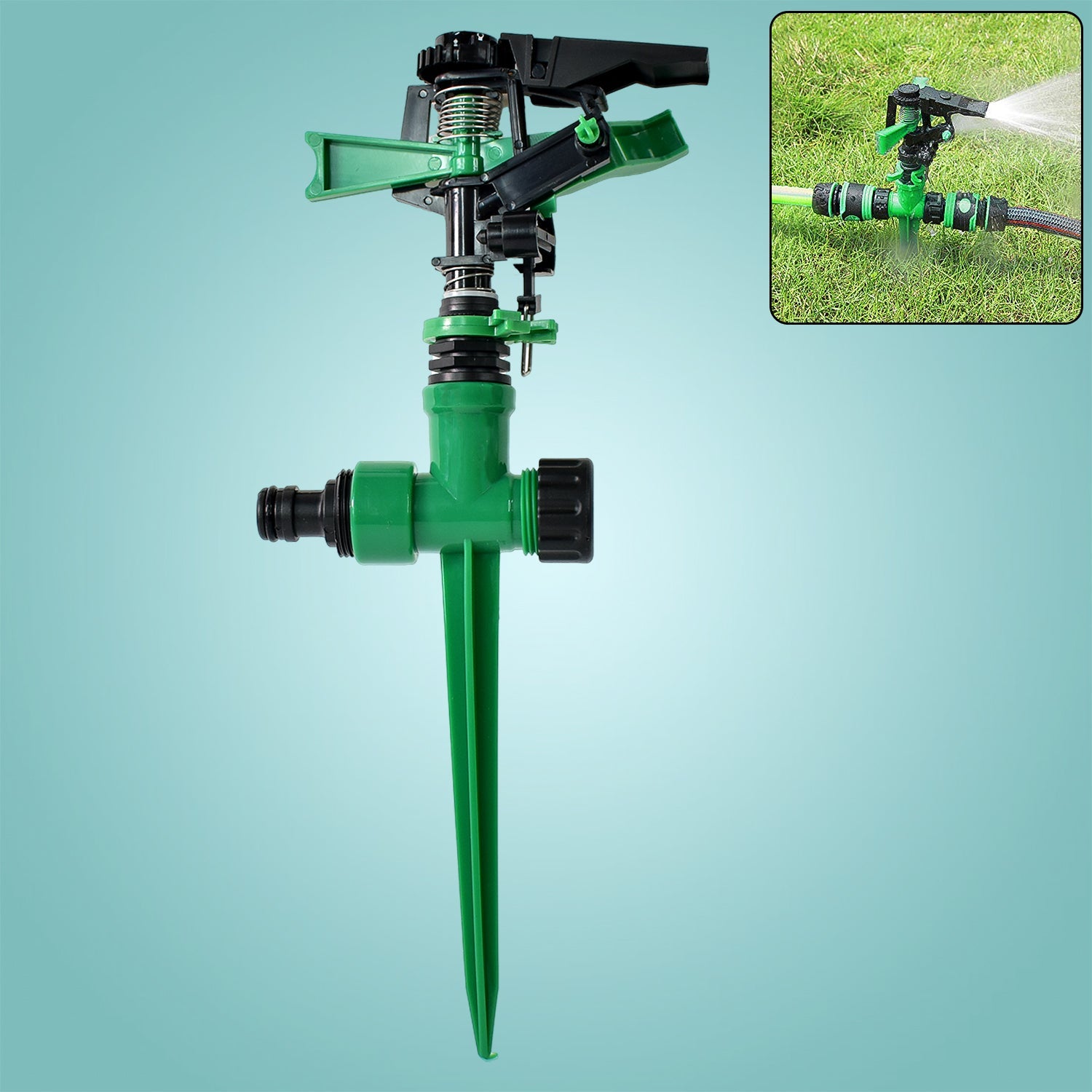 360-Degree Rotating Garden Impact Sprinkler (1 Pc)