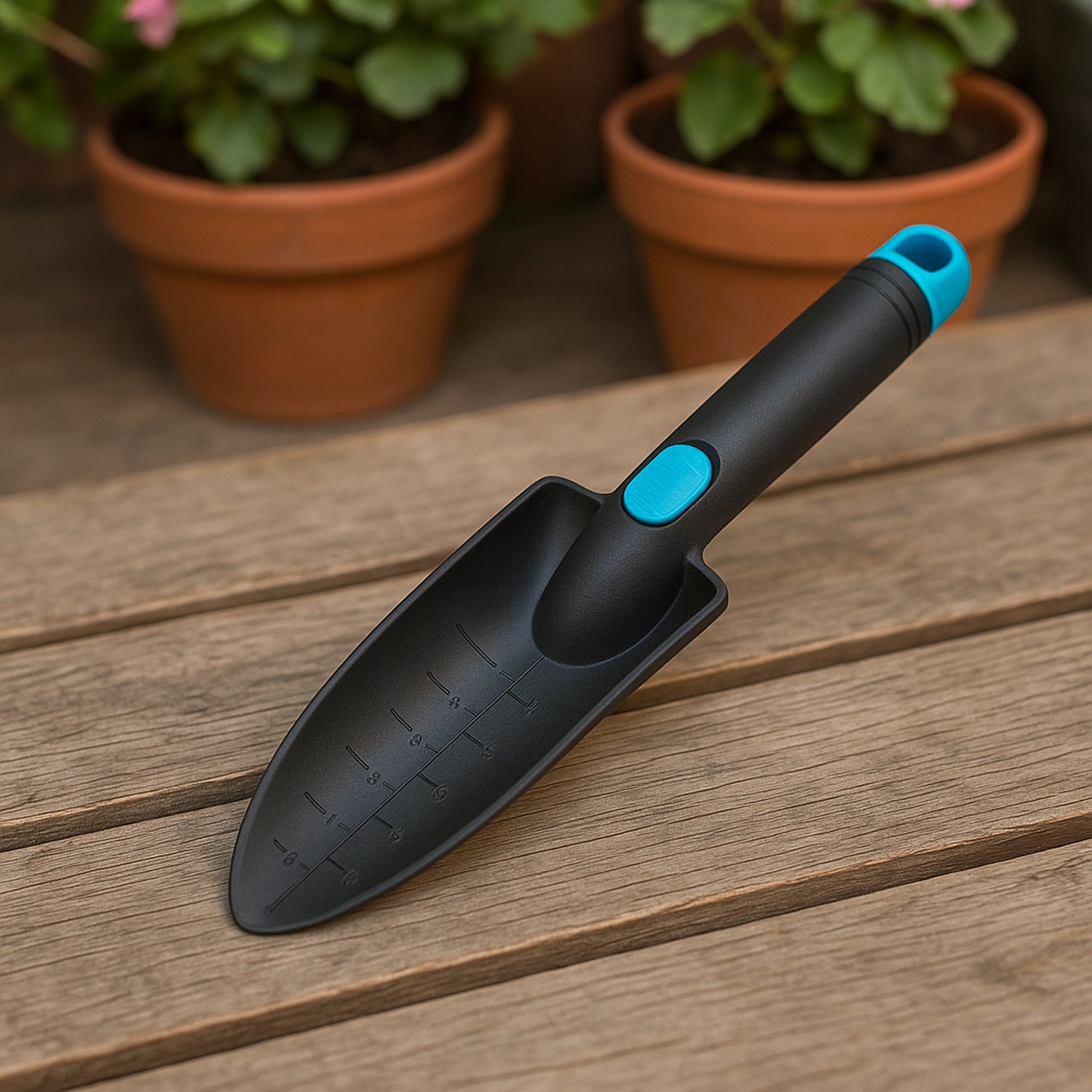 Plastic Heavy Duty Garden Hand Trowel with Measurement Marks (1 Pc)
