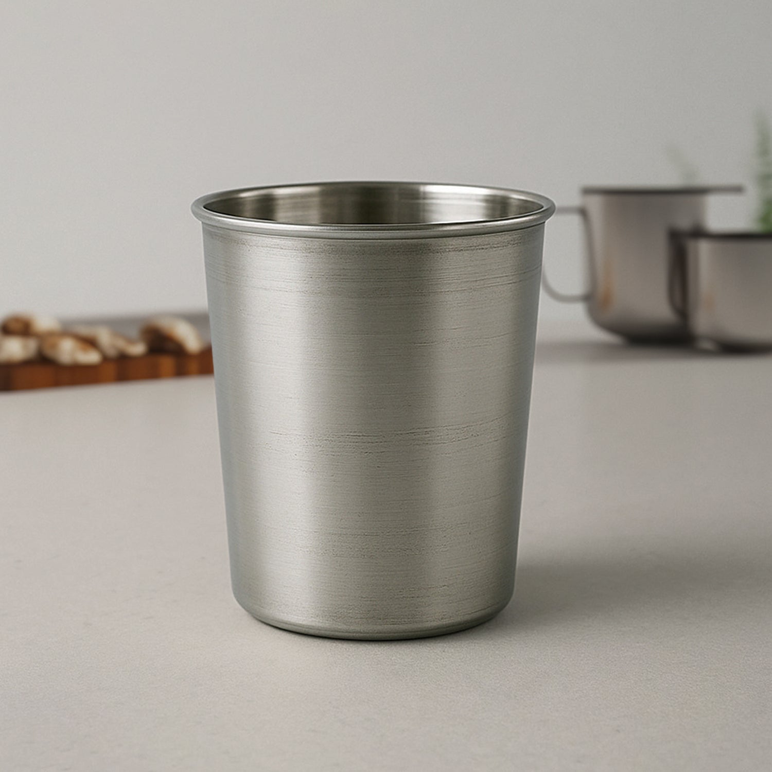 Small Stainless Steel Drinking Glass (1 Pc)