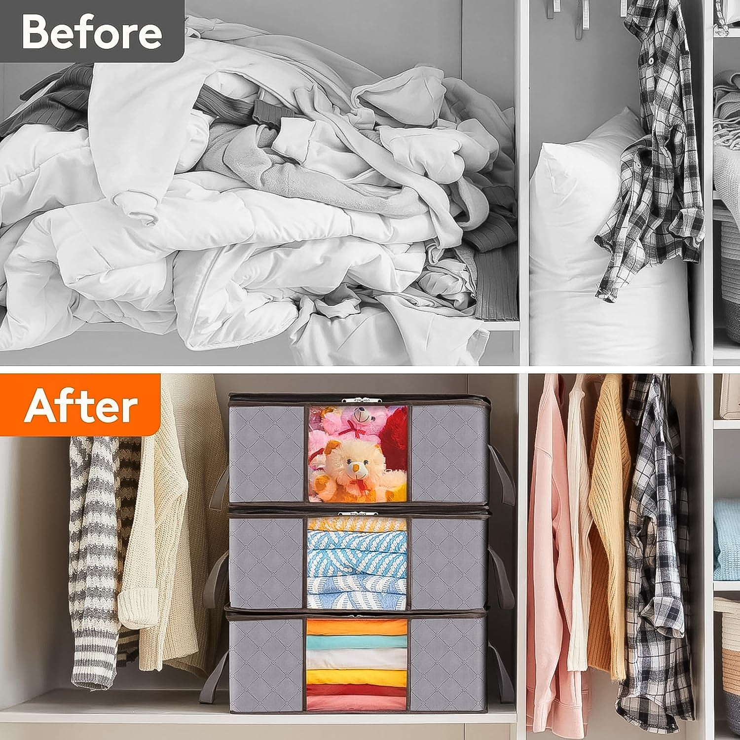 Foldable Storage Organizer Bag (1 Pc)