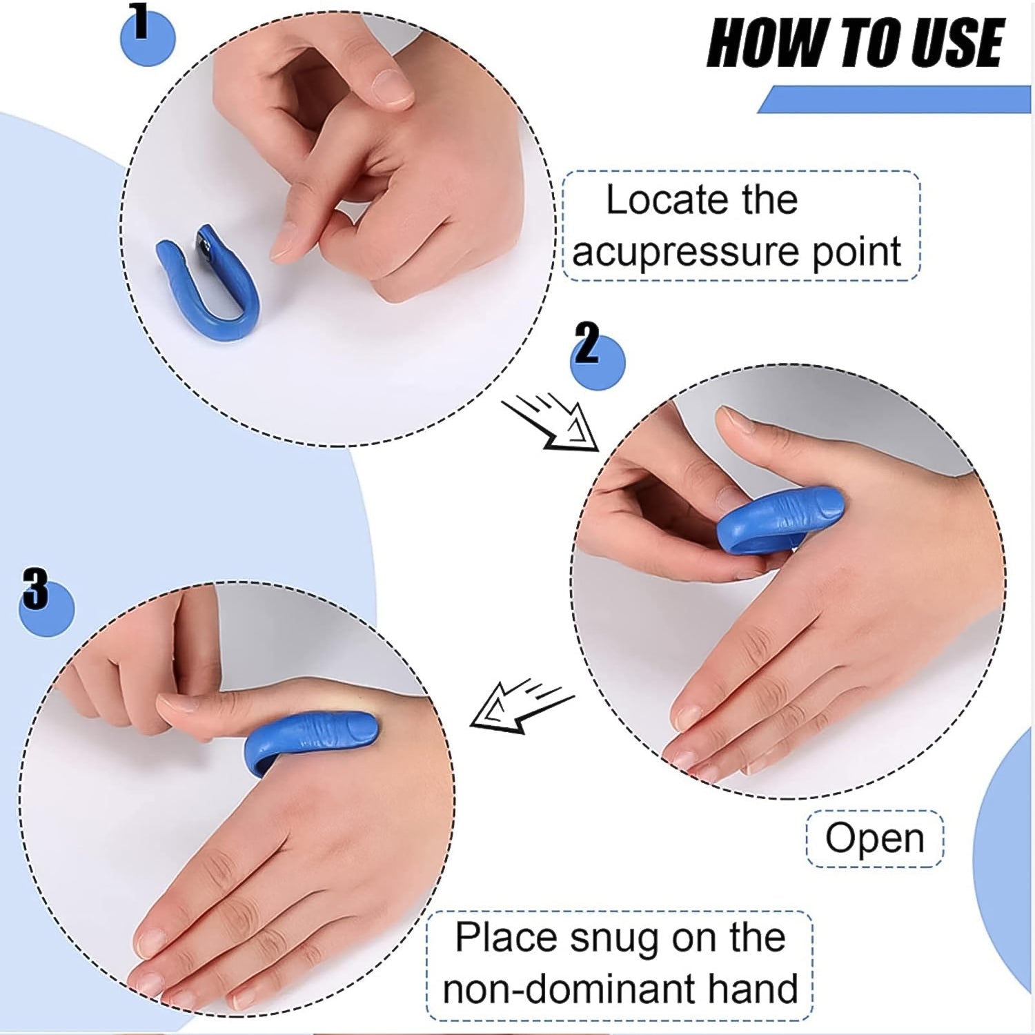 Plastic Magnetic Acupressure Clip, Sugar Clip (1 Pc)
