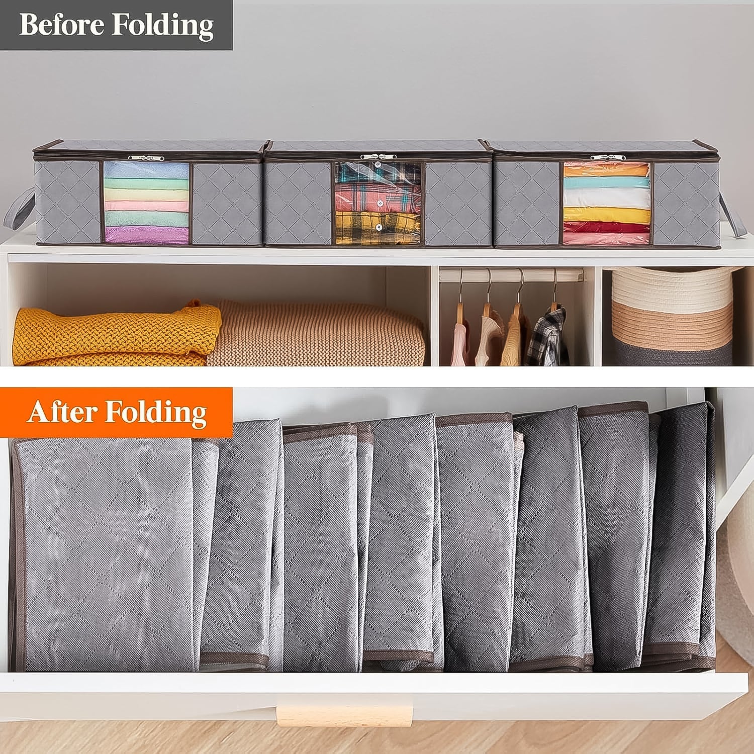 Foldable Storage Organizer Bag (1 Pc)