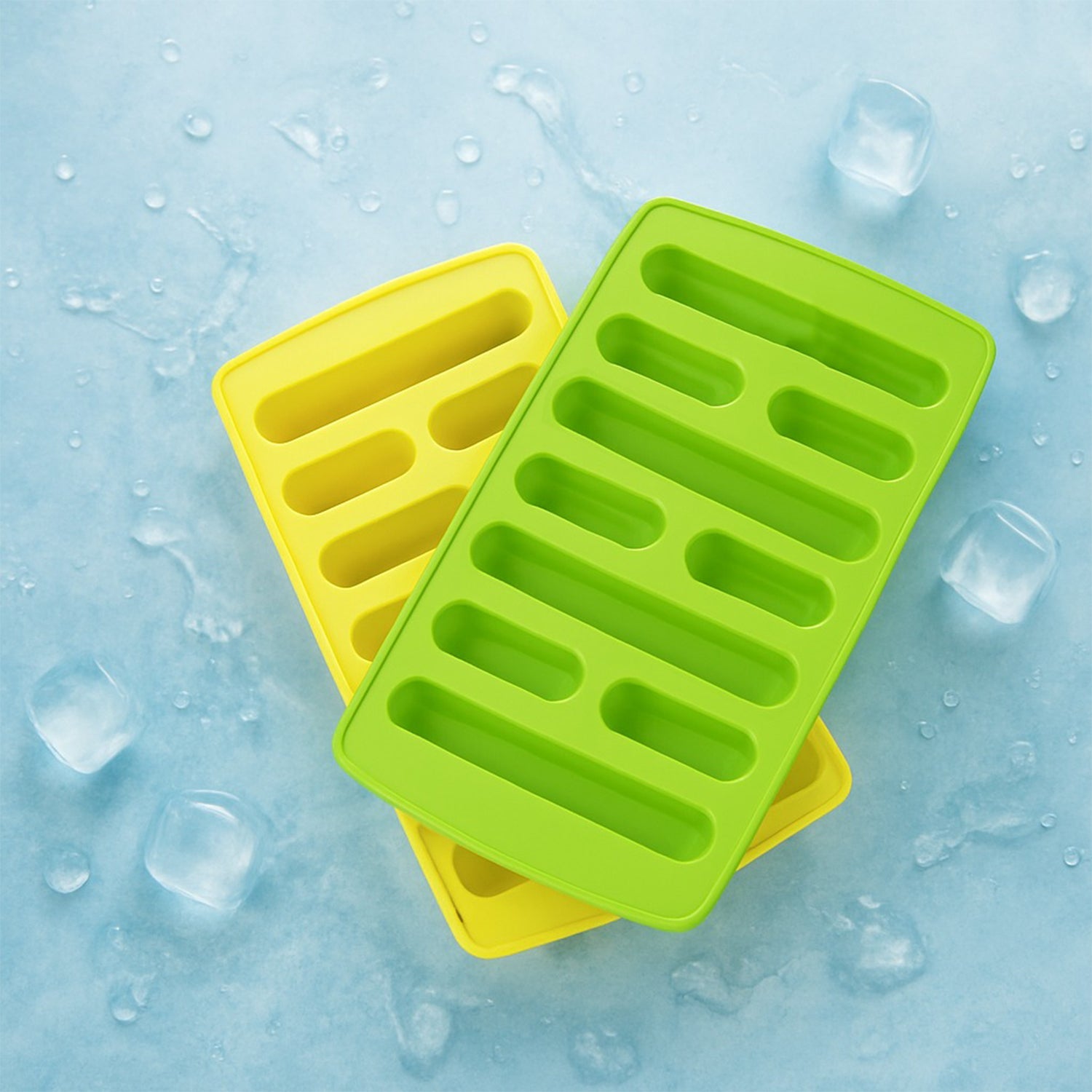 Plastic Ice Cube Tray Set (4 Pc)