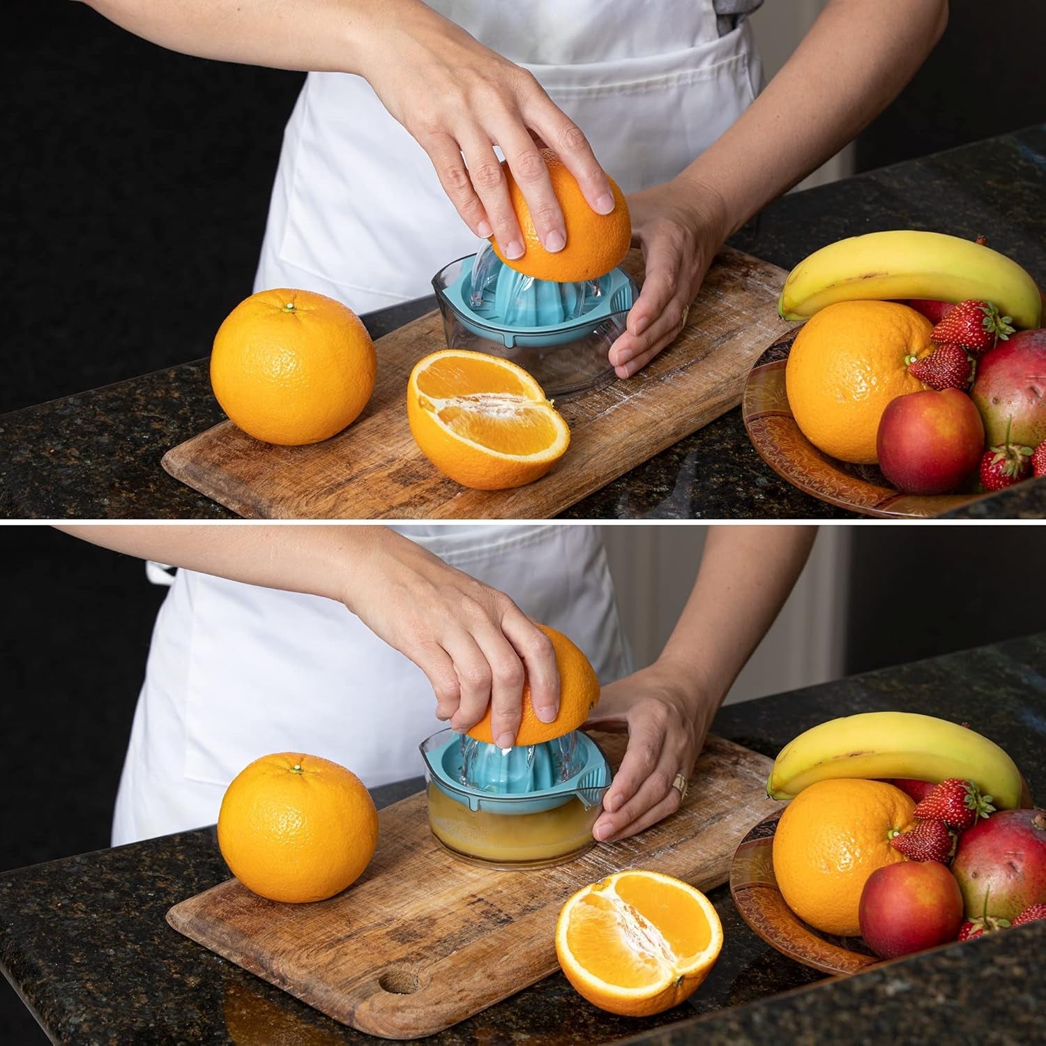 Manual Citrus Fruit Juicer with Measuring Cup
