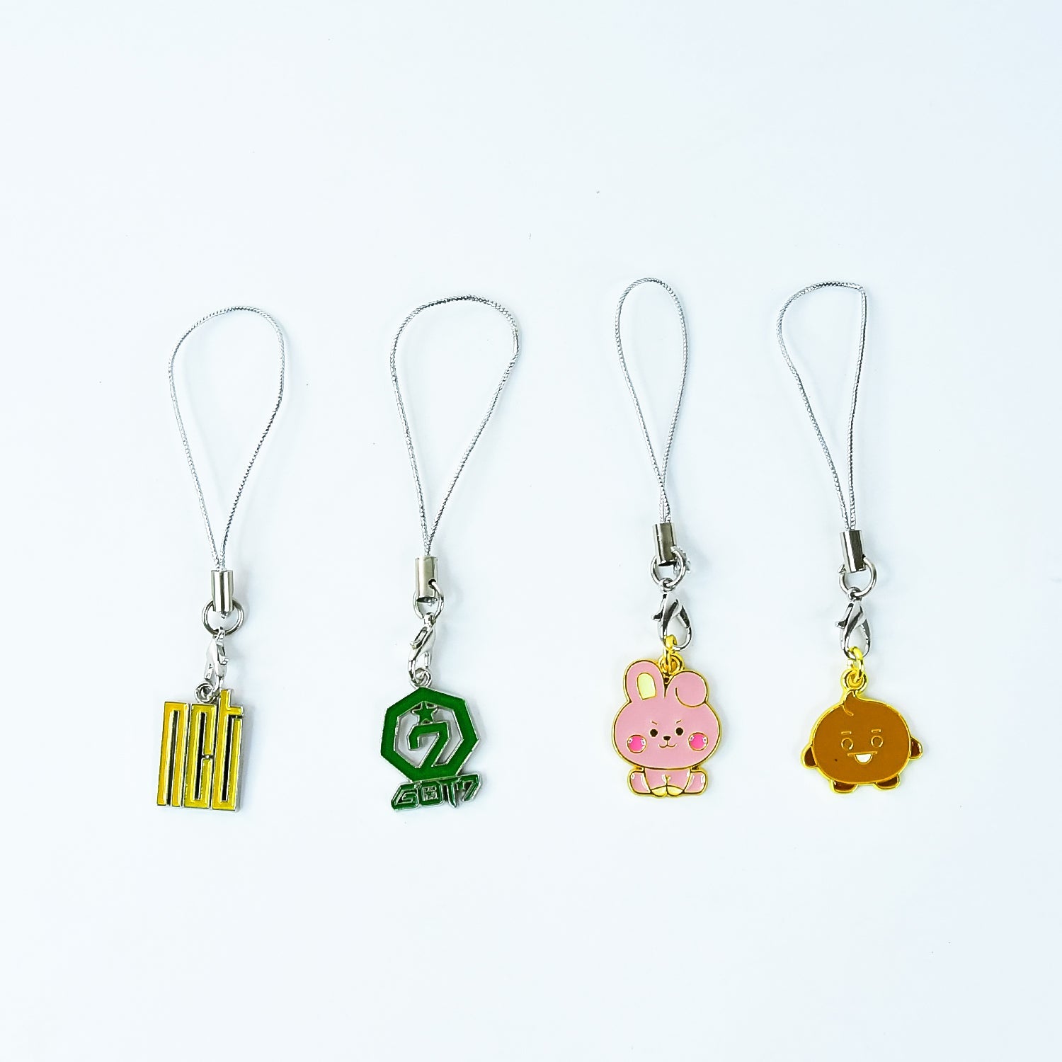 Cartoon Metal Mobile Straps and Keychains (1 Pc & mix Design)