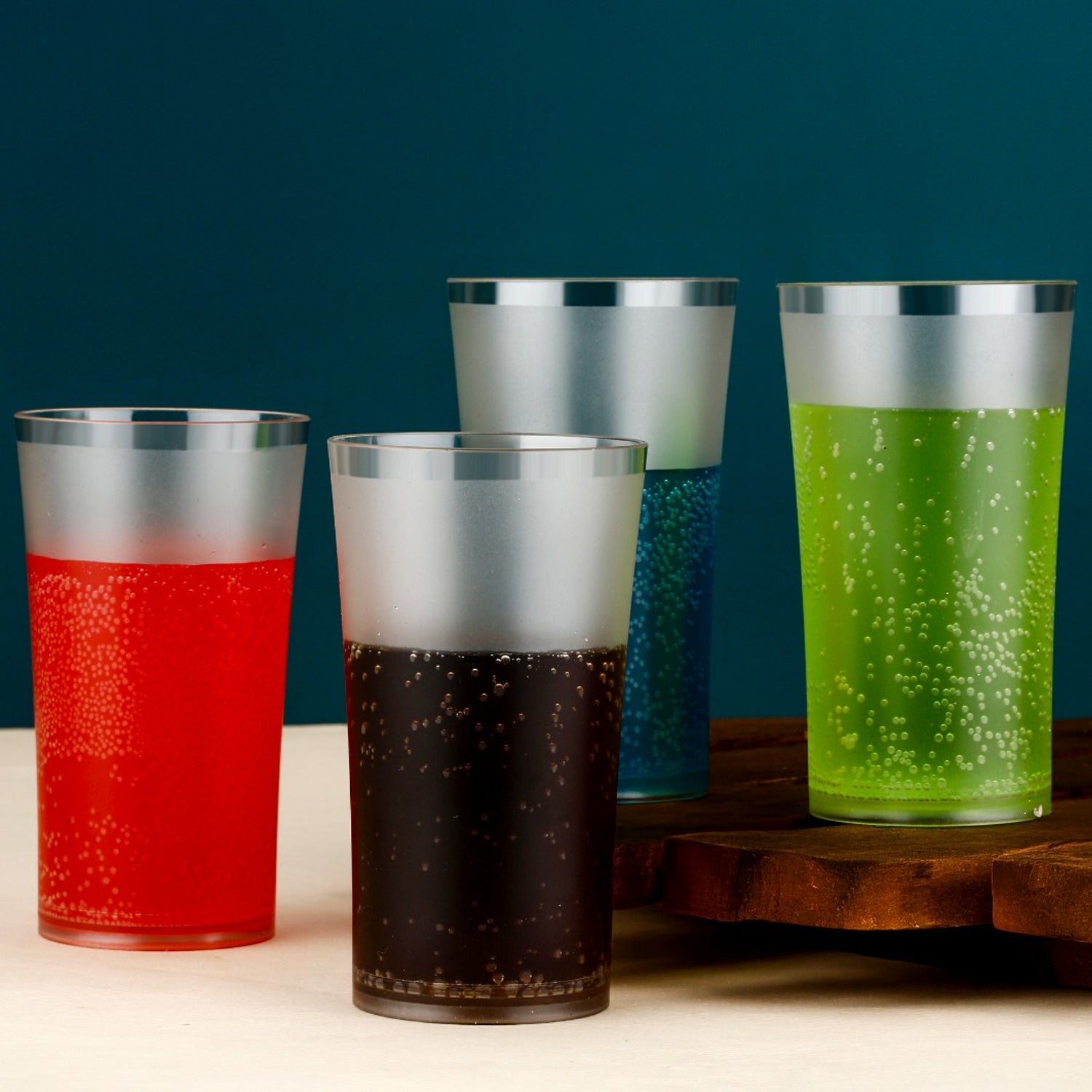 Matt Finish Glass Tumbler Set (approx 300ML & 6 Pc)