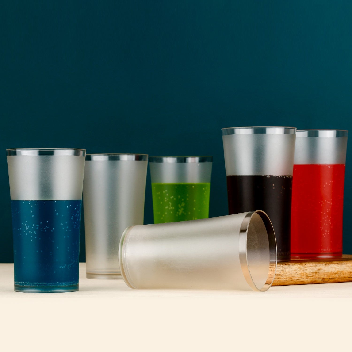 Matt Finish Glass Tumbler Set (approx 300ML & 6 Pc)