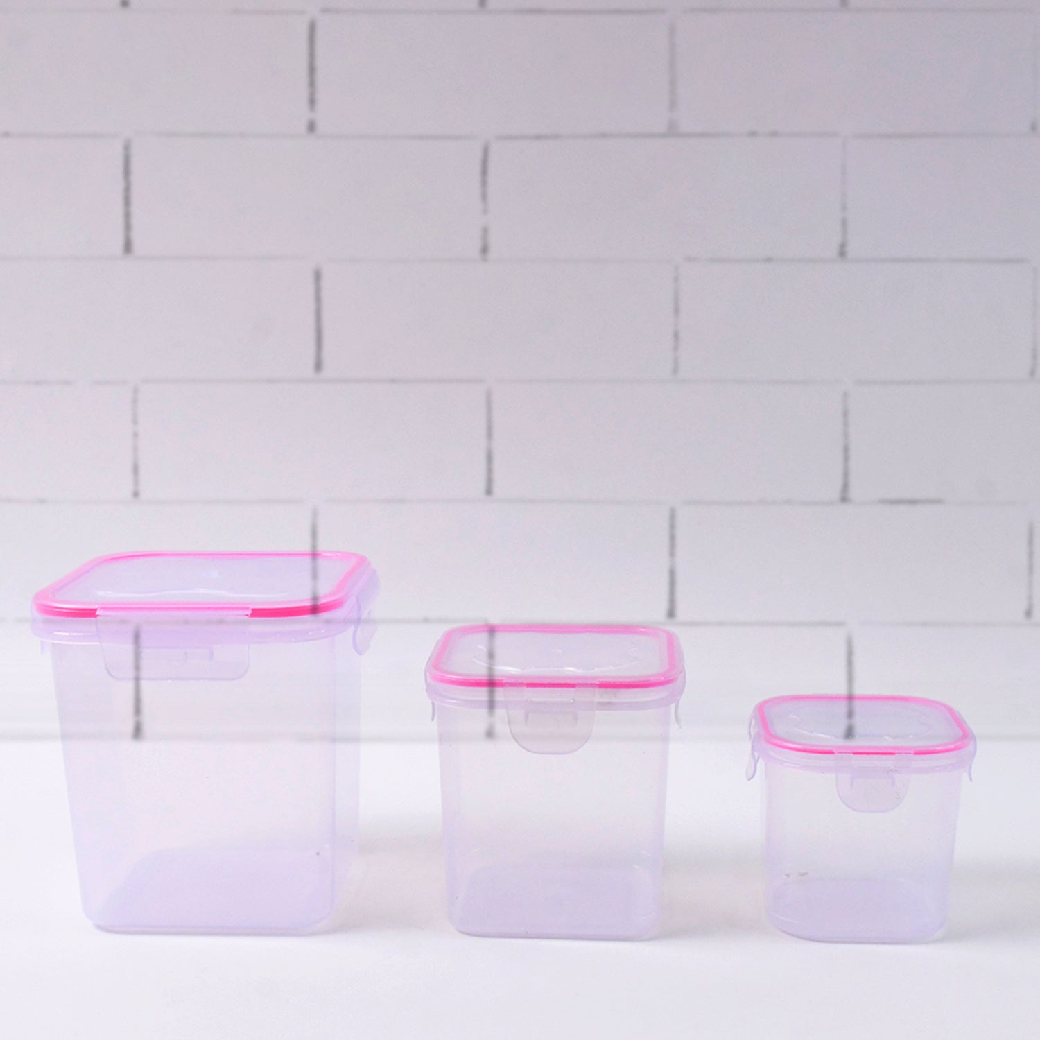 Kitchen Storage Container Set Of 3 Pcs (1500, 1000, 500 ML)