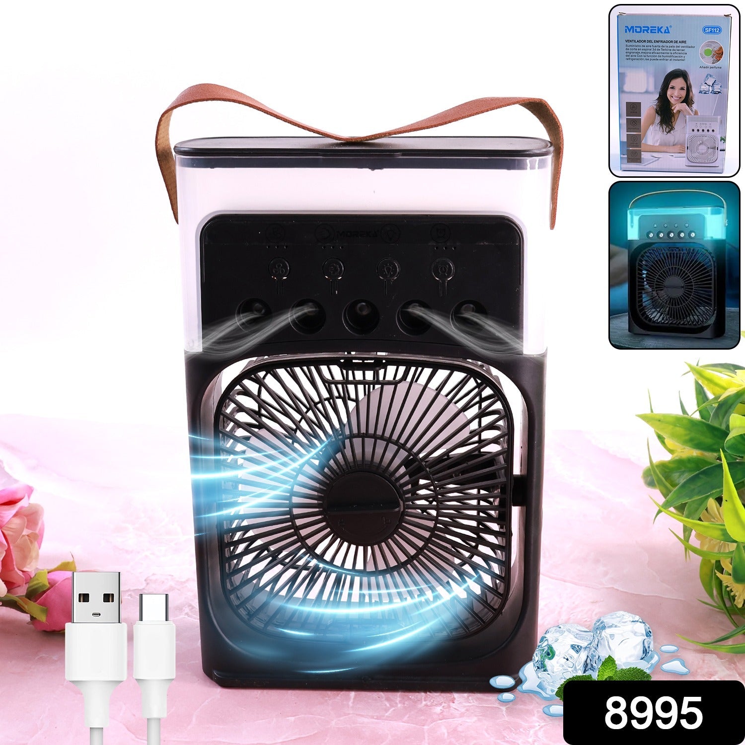 Portable USB Rechargeable Mini Cooling Fan (1 Pc)