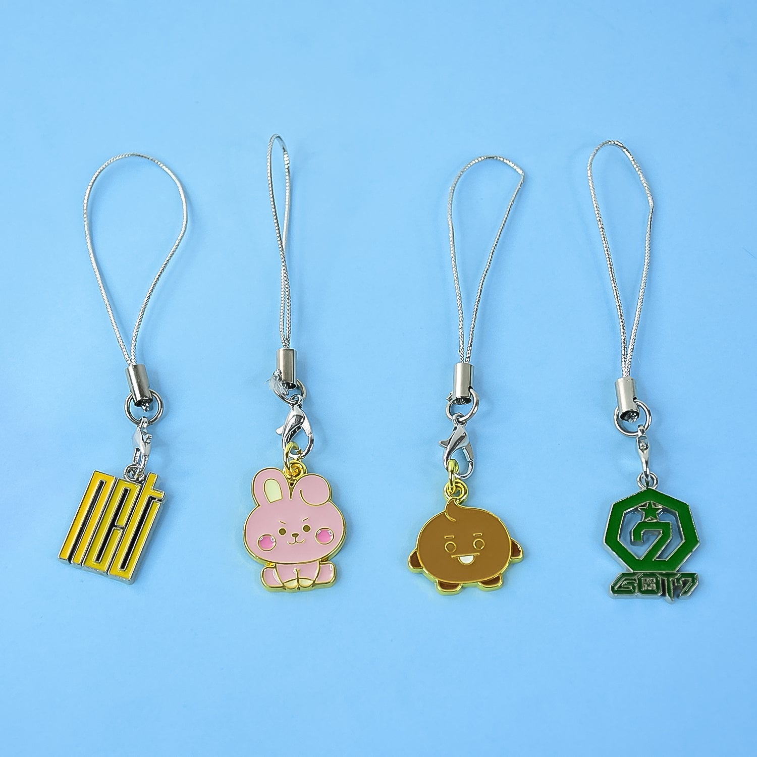 Cartoon Metal Mobile Straps and Keychains (1 Pc & mix Design)