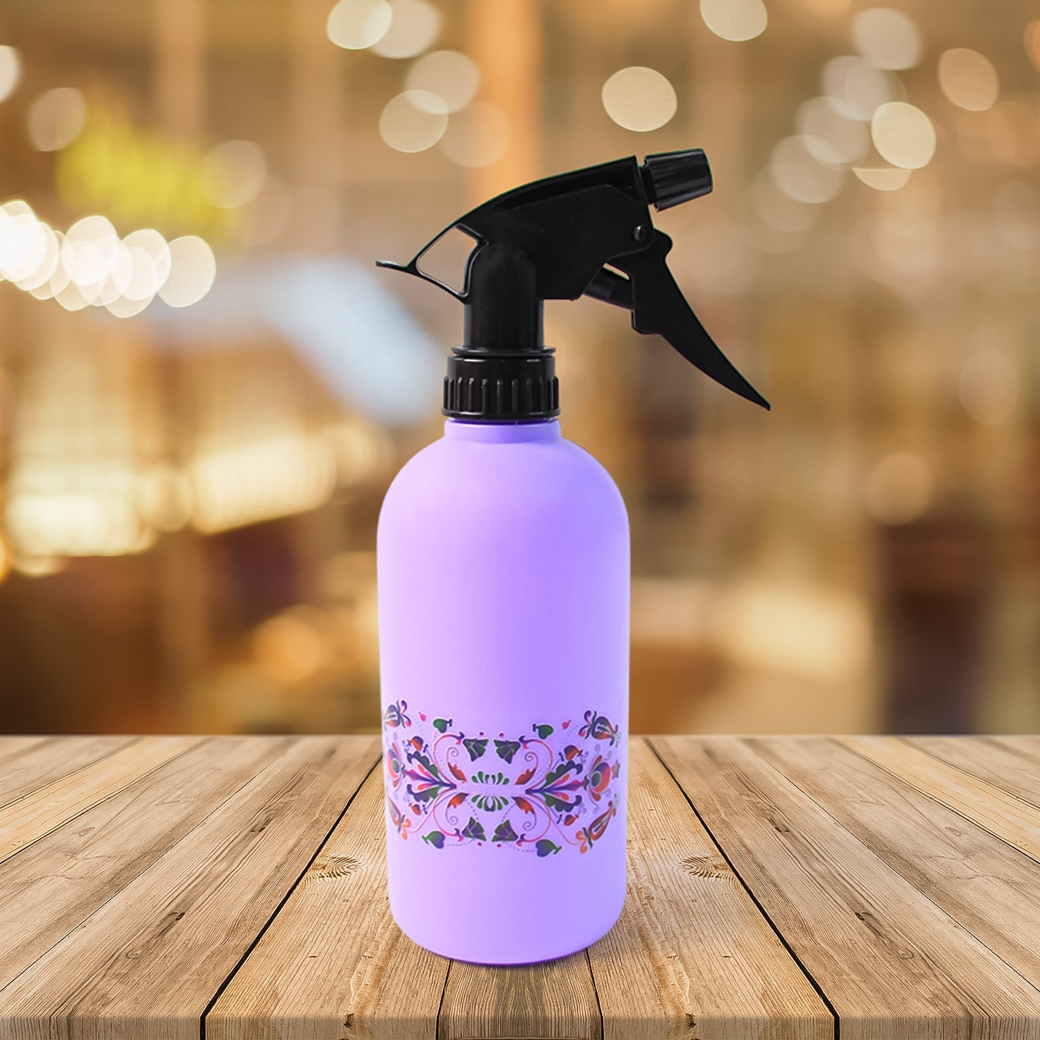 Floral Printed Plastic Spray Bottle (500 ML)