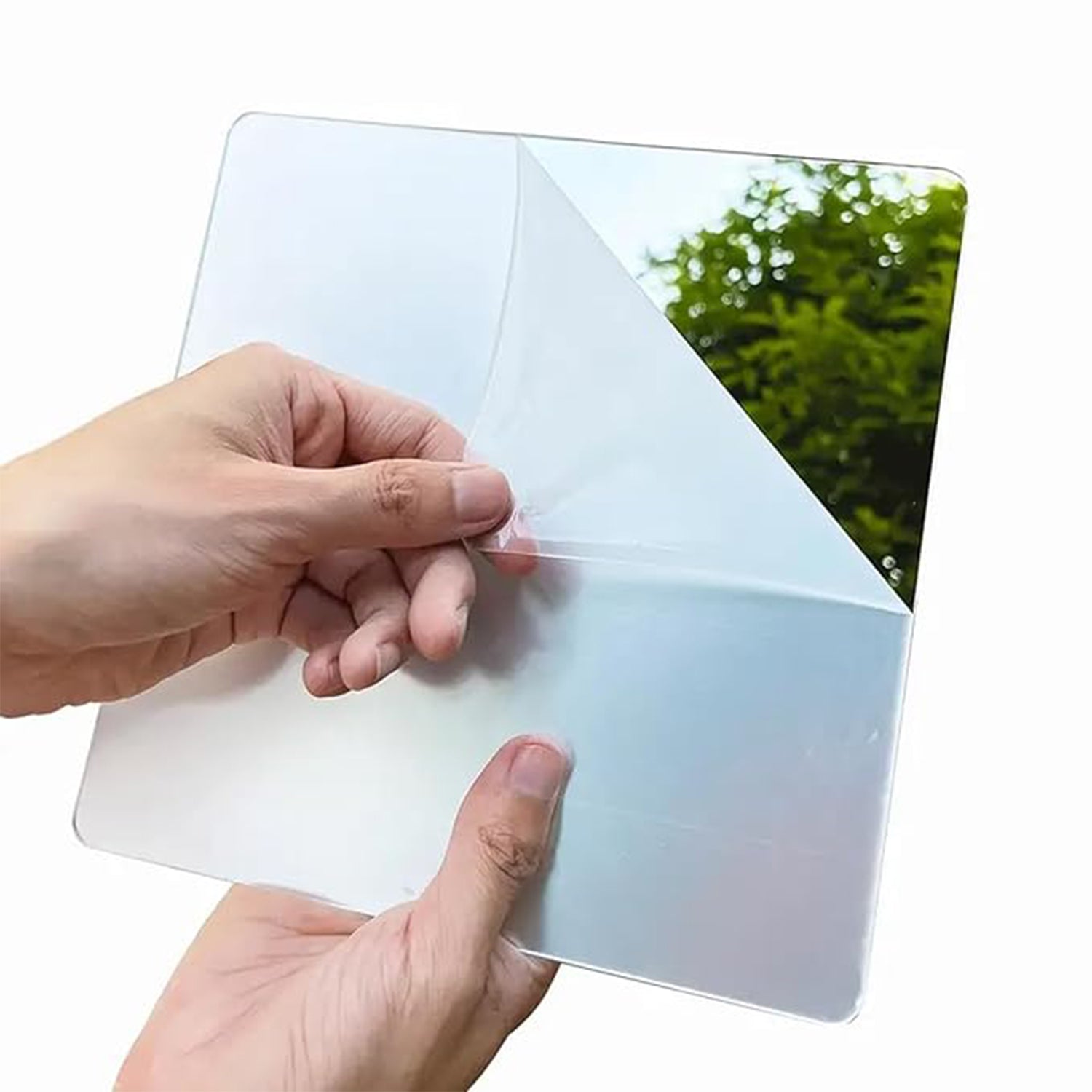 Flexible Acrylic Mirror Set (30x30 cm & 10 Pcs Set)