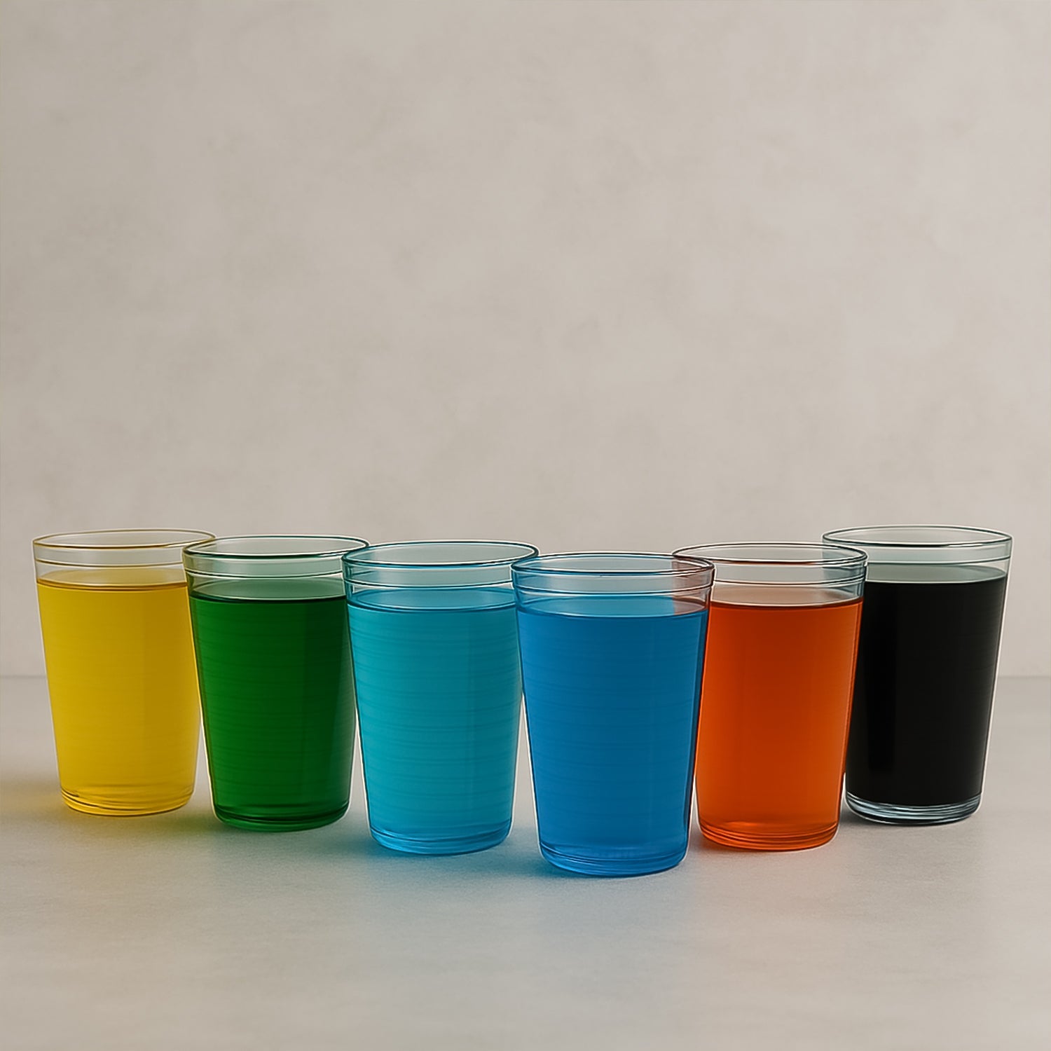 Apex Pyramid Design Unbreakable Plastic Glass – 300 ML