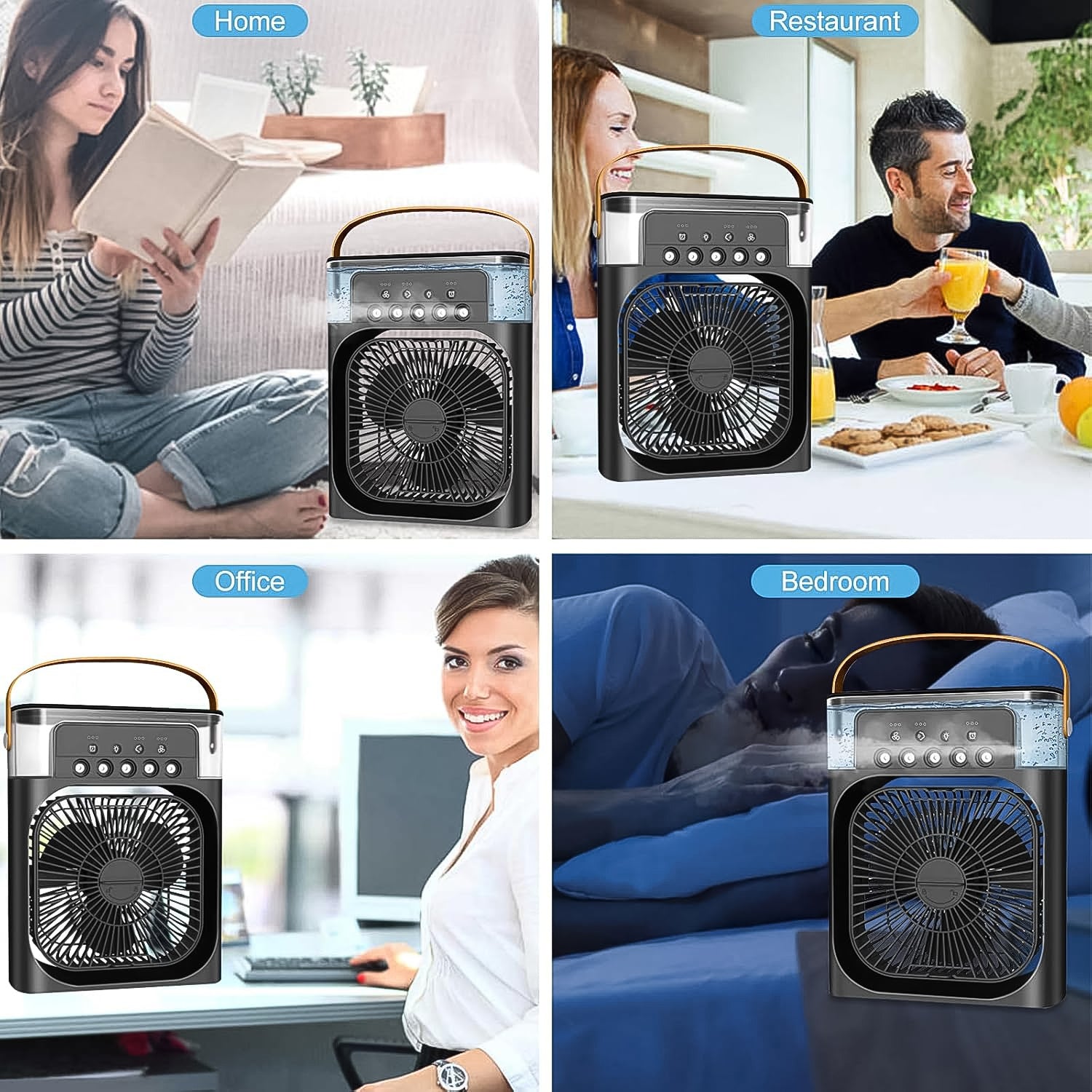 Portable USB Rechargeable Mini Cooling Fan (1 Pc)