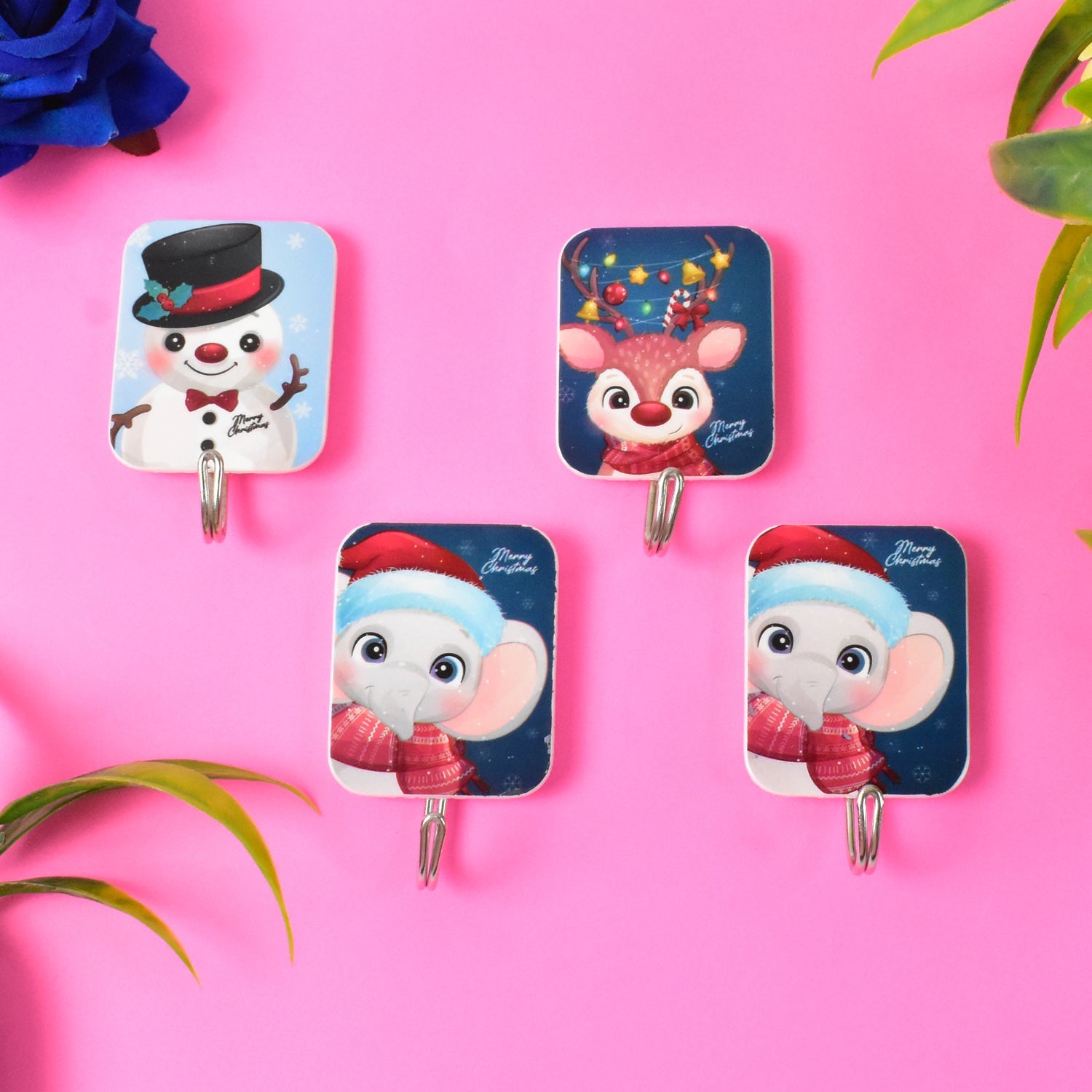 Multipurpose Strong Cartoon Hook Self-Adhesive hooks (4 Pc Set)