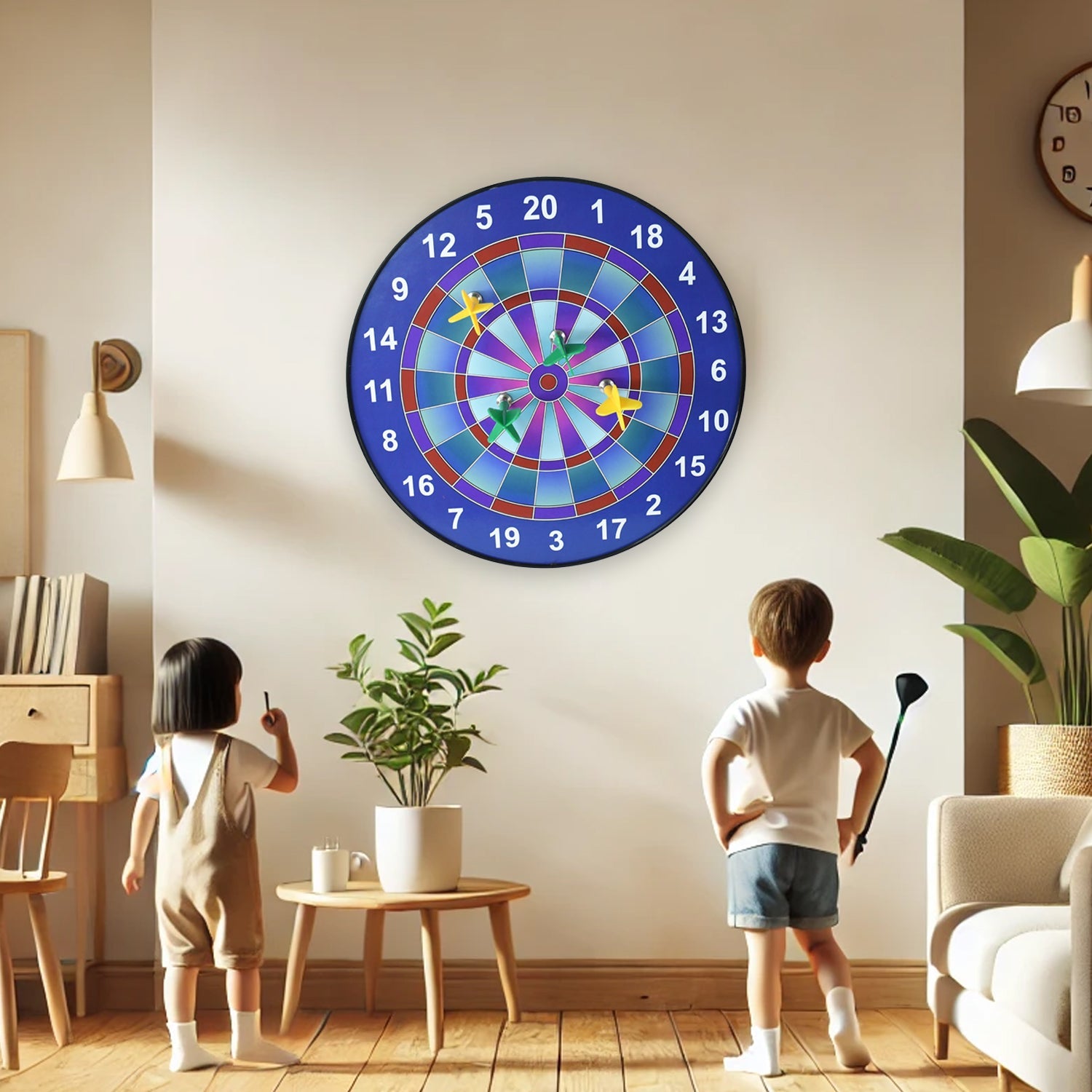 Magnetic Dartboard Game Set for Kids & Adults