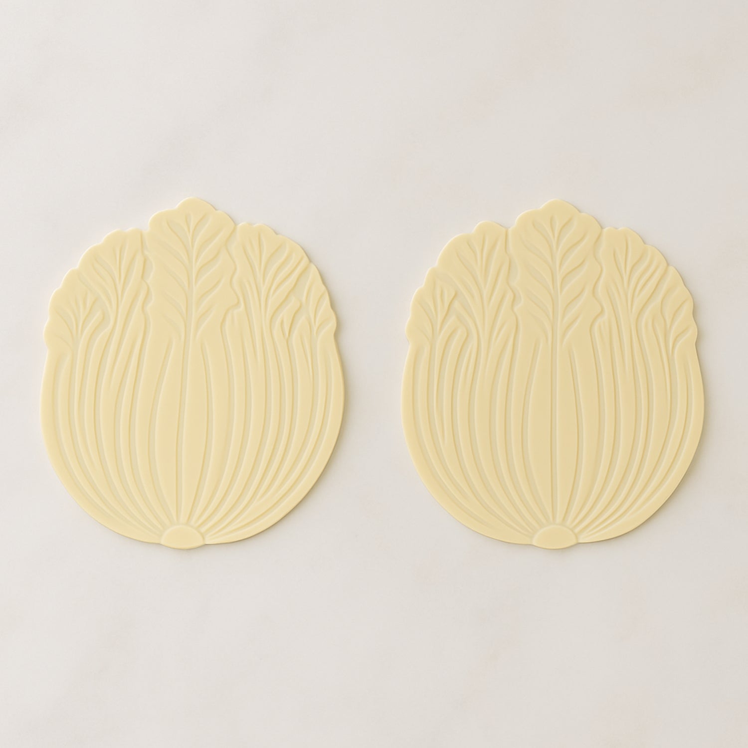 Silicone Leaf Design Coaster Set (2 Pc)