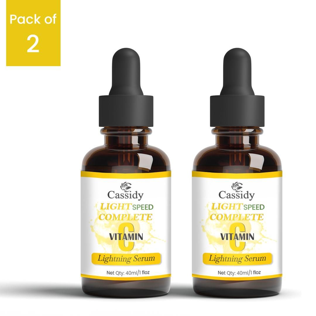 CASSIDY Light Speed Complete Vitamin C Lightning Serum, 40ml, (Pack Of 2)