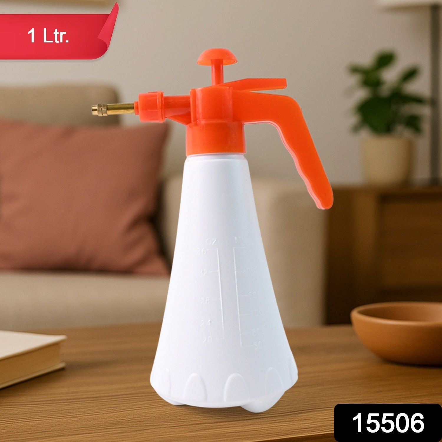 Handheld Pressure Water Sprayer Bottle (1 Ltr)