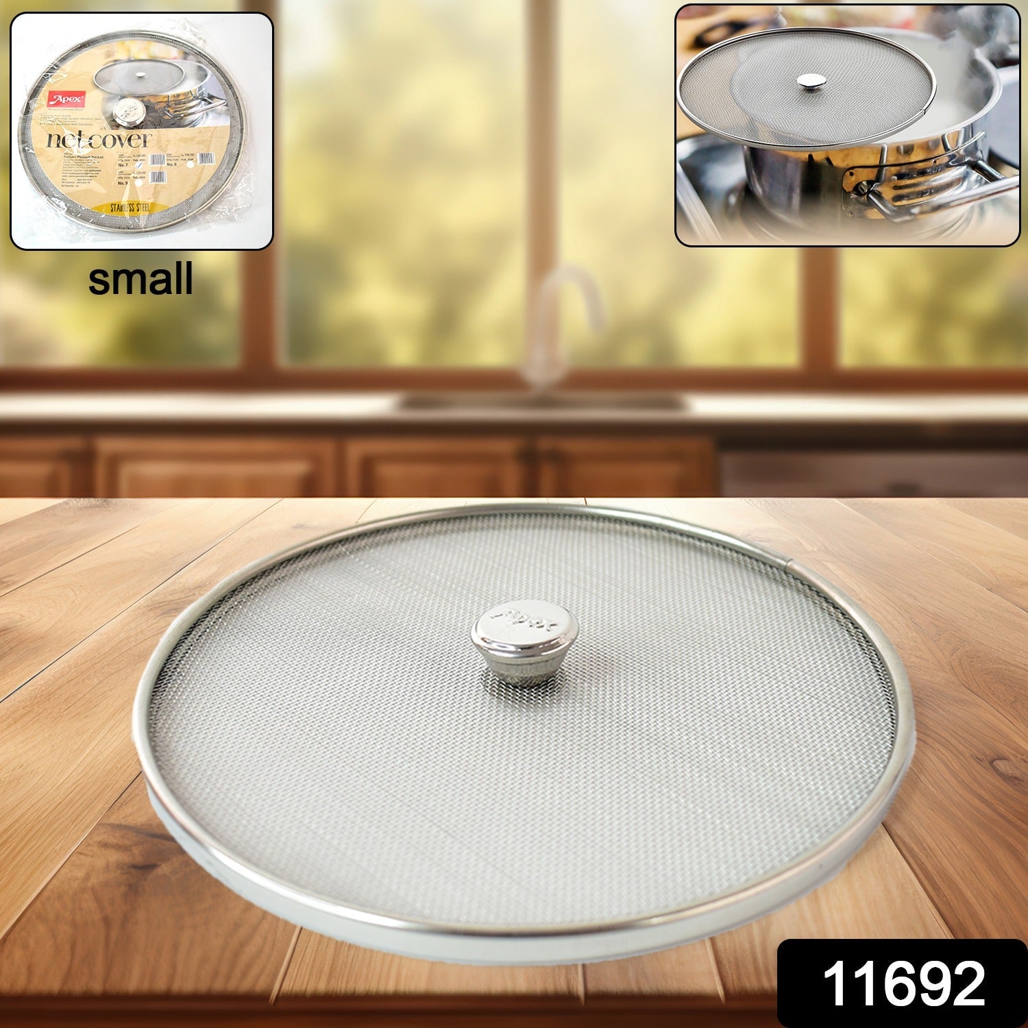 Apex Stainless Steel Mesh Net Cover for Cooking (1 Pc)